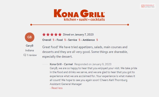 Kona Grill Carmel, IN