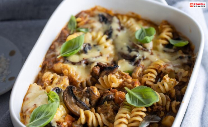  Mini Mushroom Pasta Bakes 