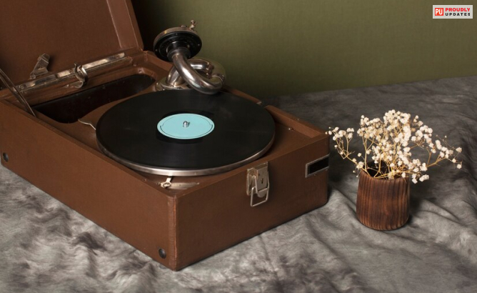 Vintage Vinyl Record Player