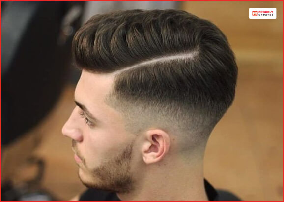 Hard Parted Mid Fade