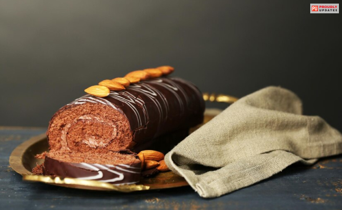 Chocolate Chestnut Roll Cake  