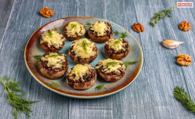 Stuffed Mushrooms with Sausage and Cheese:  