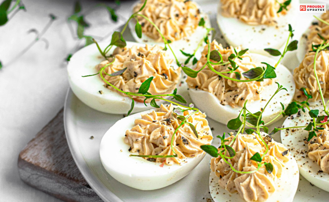 Truffle-Infused Deviled Eggs